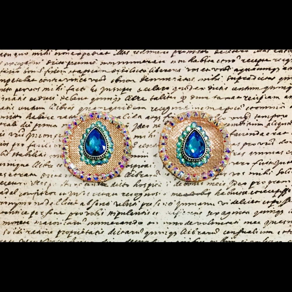 Ultra Bling Blue Rhinestone Custom Pasties